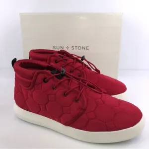 Sun Stone Fin Quilted Lace-Up Puffer Mens Boots, Size 10.5M