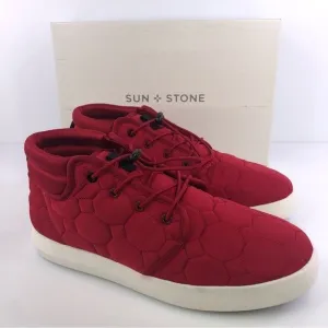 Sun Stone Fin Quilted Lace-Up Puffer Mens Boots, Size 10.5M