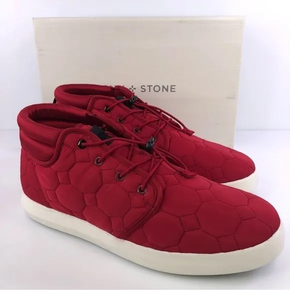 Sun Stone Fin Quilted Lace-Up Puffer Mens Boots, Size 12M