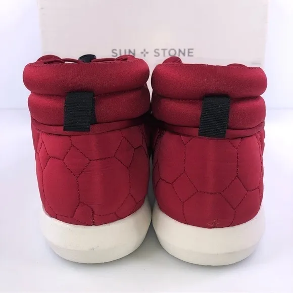 Sun Stone Fin Quilted Lace-Up Puffer Mens Boots, Size 12M