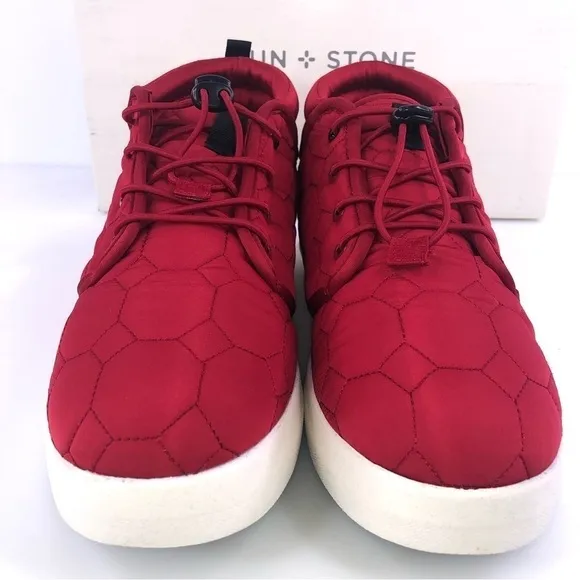 Sun Stone Fin Quilted Lace-Up Puffer Mens Boots, Size 8M