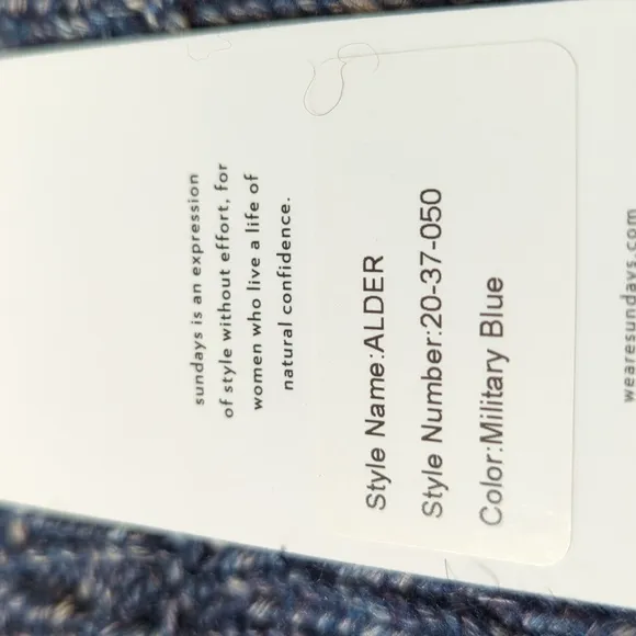 Sundays Alder Sweater In Military Blue