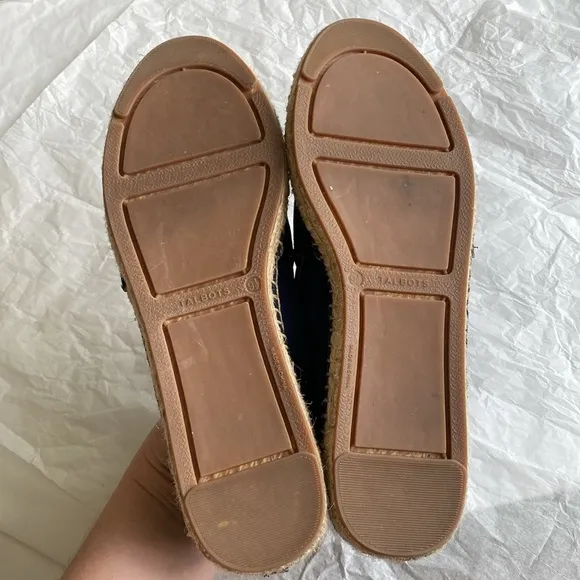 Talbots Indigo Blue Espadrilles Flats Size 9.5 NWOT