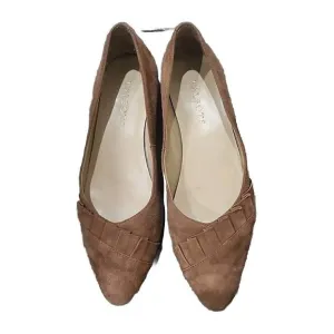 Talbots Leather Suede Edison Flat Shoe Pointed Toe Brown Women's 6.5