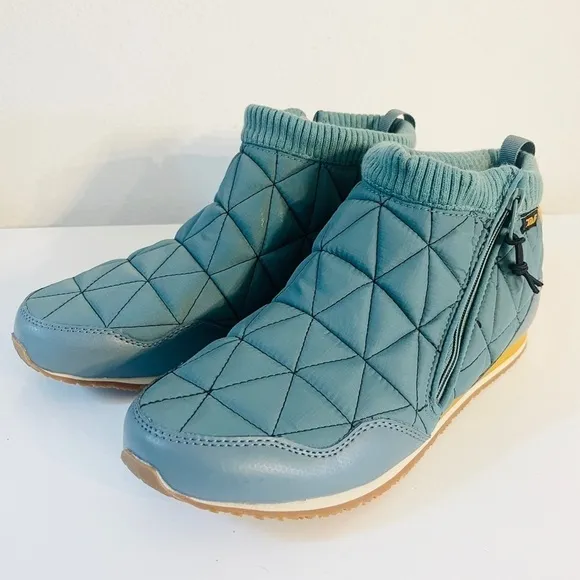 Teva Ember Mid Quilted Sneaker Mens Boots Sage Brush Green Size 9