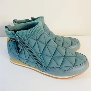 Teva Ember Mid Quilted Sneaker Mens Boots Sage Brush Green Size 9