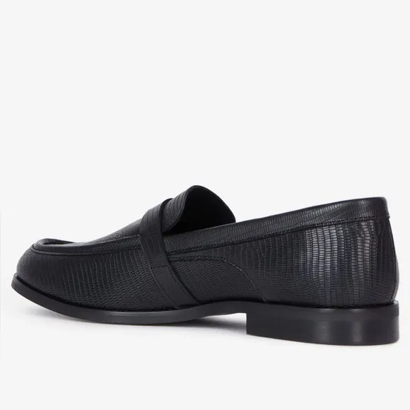 THE KOOPLES Men’s BLACK LEATHER LOAFERS WITH WESTERN BUCKLE, size 42/US 9/BNIB