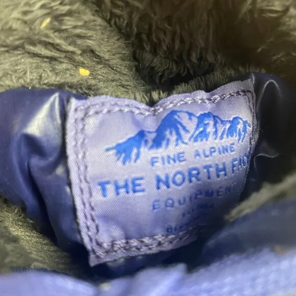 The North Face Thermoball 8&quot; Lace Boots Purple Quilted Size 7 Winter Snow Cozy