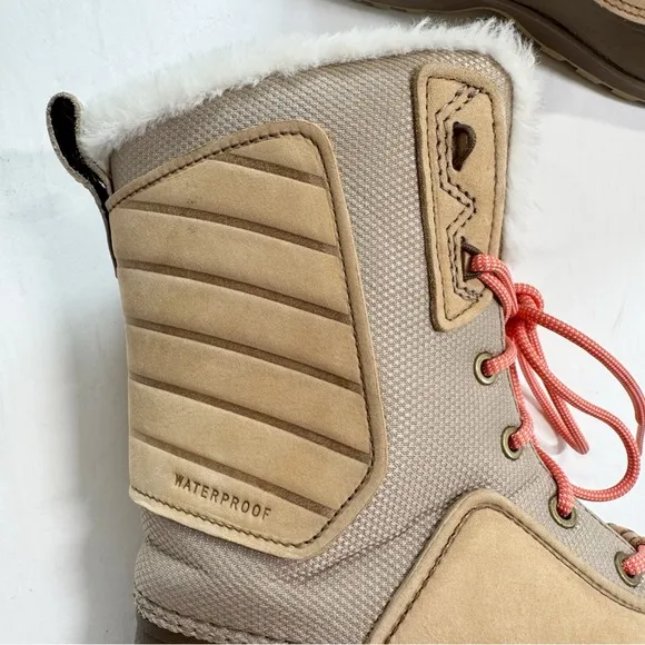 The North Face Women's Shellista IV Faux Fur Flax Winter Waterproof Snow Boots 8