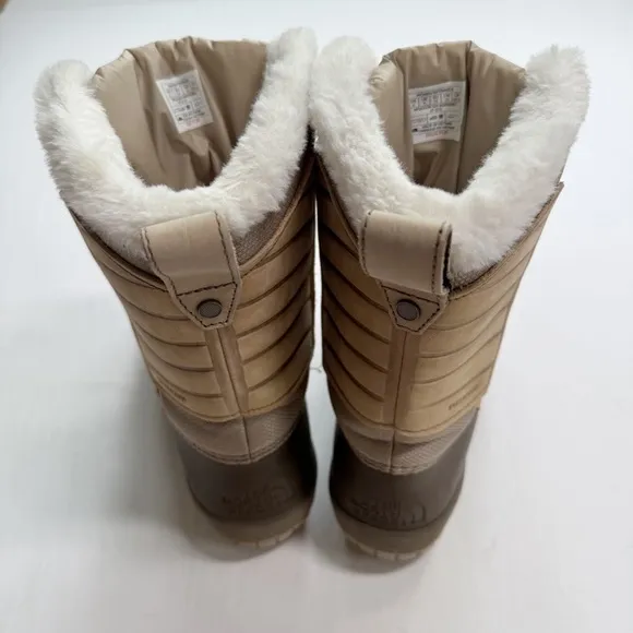 The North Face Women's Shellista IV Faux Fur Flax Winter Waterproof Snow Boots 8