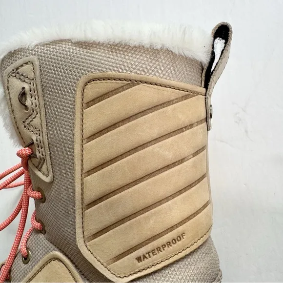 The North Face Women's Shellista IV Faux Fur Flax Winter Waterproof Snow Boots 8