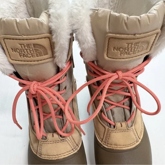 The North Face Women's Shellista IV Faux Fur Flax Winter Waterproof Snow Boots 8