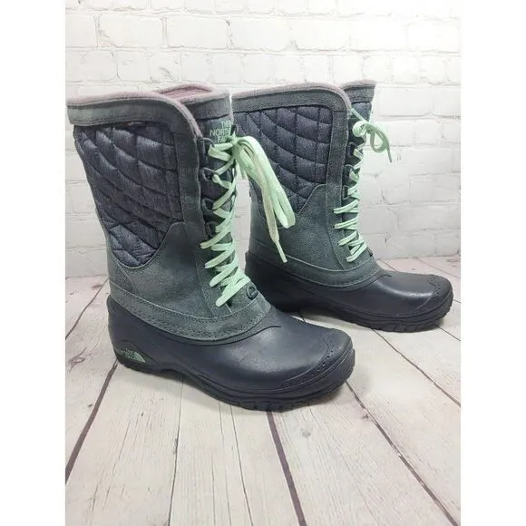 The North Face Quilted Winter Snow Boots Women's Size 7