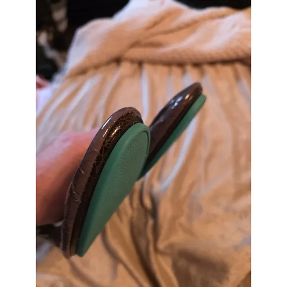 Tieks Gray Croc Patent Leather Flats Size 6 EUC