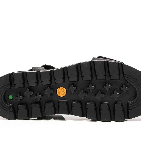 Timberland Black Leather Ray City Ankle Strap Sandals Shoes Flats Multi Size NEW