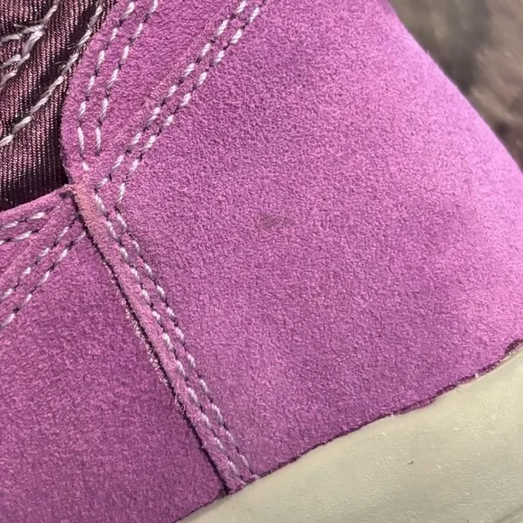 Timberland Hollyberry Pull on Purple Suede Boots  Size 7 Toddler