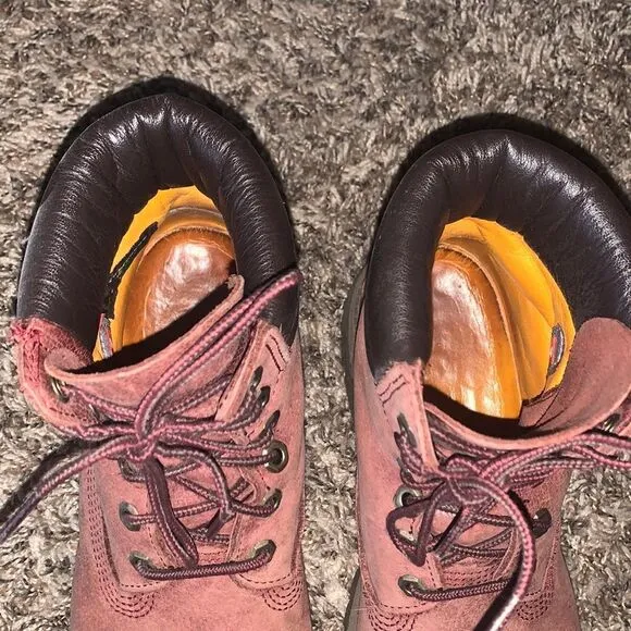 Timberland maroon weather boots, size 8.