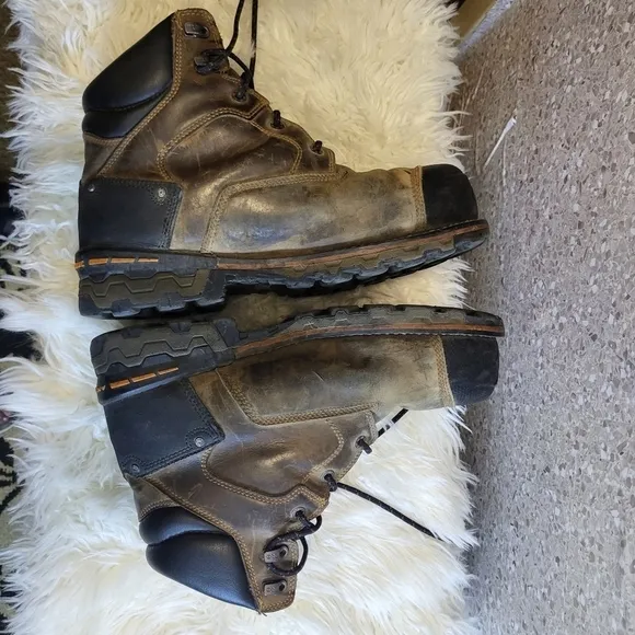 Timberland Pro, 8&quot; Men's Boondocks, Comp. Toe,Men's Work Boots, Brown/Black, 12M