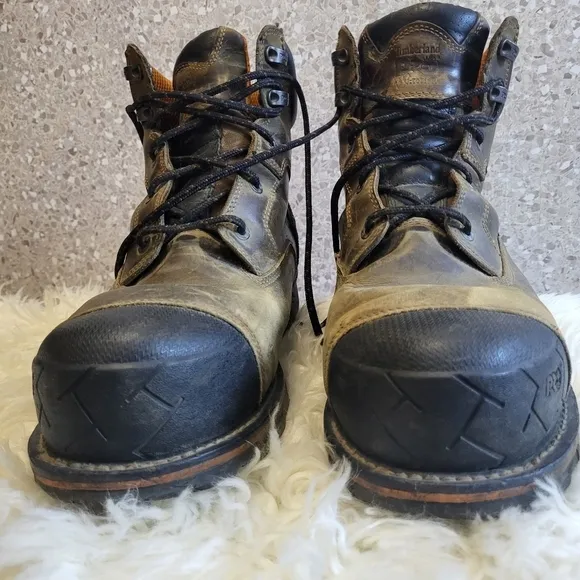 Timberland Pro, 8&quot; Men's Boondocks, Comp. Toe,Men's Work Boots, Brown/Black, 12M