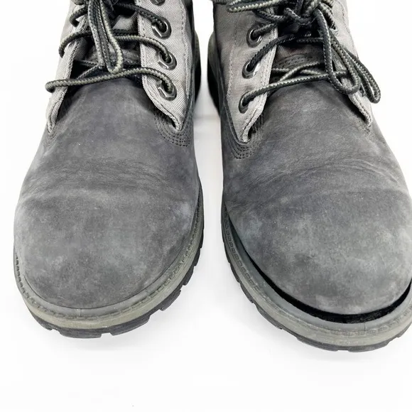 Timberland Roll Top Quilted‎ Gray Boot Size 6