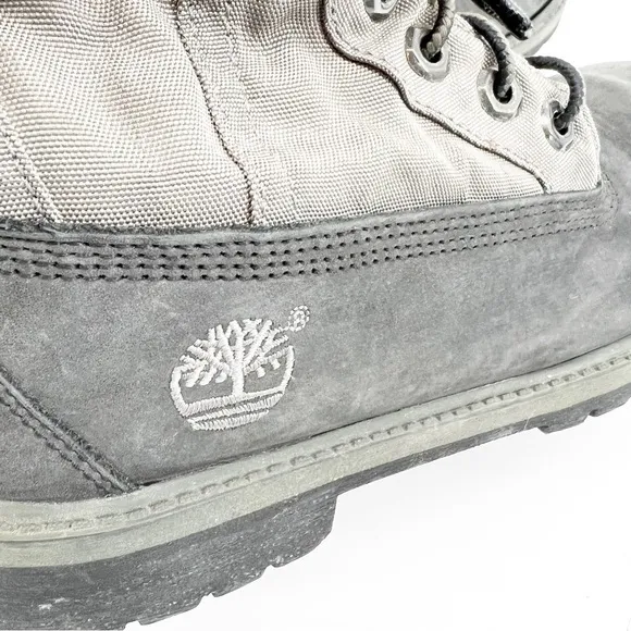 Timberland Roll Top Quilted‎ Gray Boot Size 6