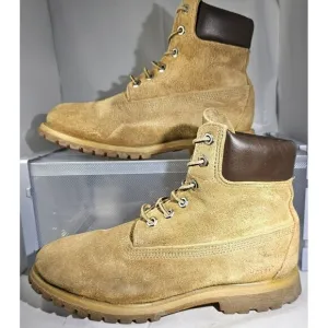 Timberland Women's Waterproof 6” Tan  Nubuck Leather Work Boots Size 7.5