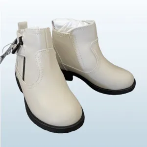 Toddler Girls Connie Slip-on Boots Ecru Size 9