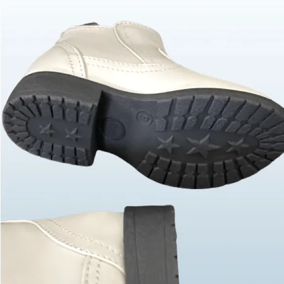 Toddler Girls Connie Slip-on Boots Ecru Size 9