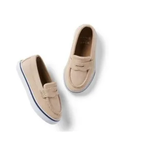 Toddler Janie And Jack Tan Suede Leather Penny Loafers Size 6