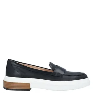 Tods Women’s Black Leather Loafers 39