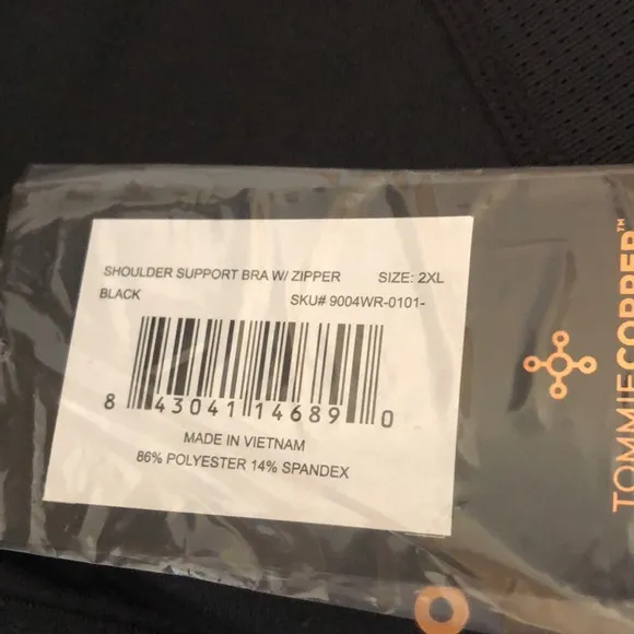 Tommie Copper Shoulder Support Bra size 2x New