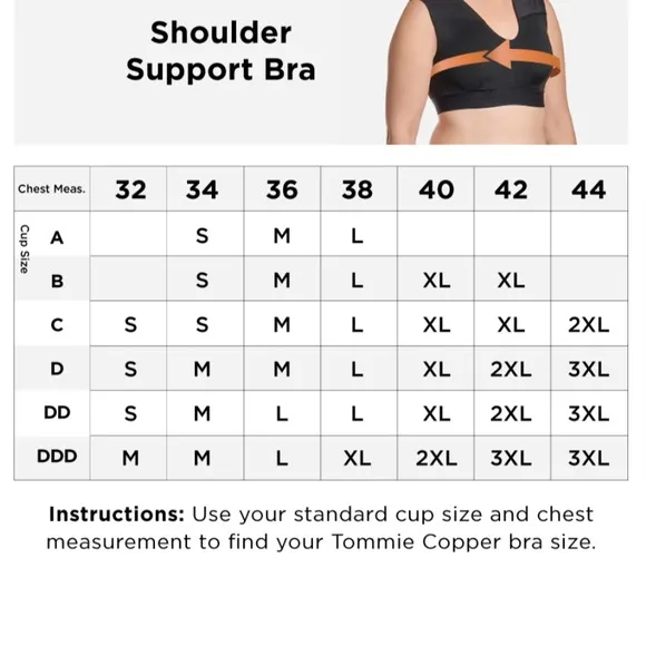 Tommie Copper Shoulder Support Bra size 2x New