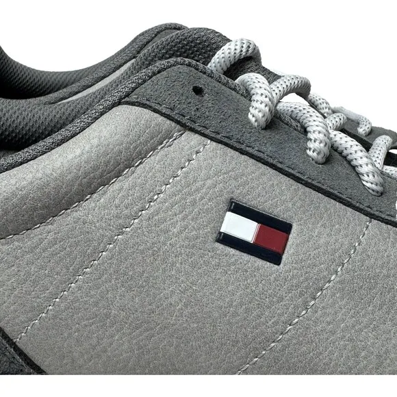 Tommy Hilfiger Mens Size 12 Grey Jaran Low Top Fashion Athletic Sneaker Shoes