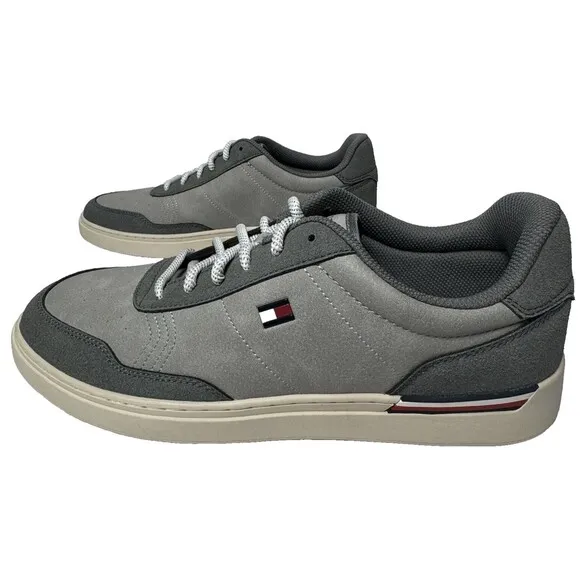 Tommy Hilfiger Mens Size 12 Grey Jaran Low Top Fashion Athletic Sneaker Shoes