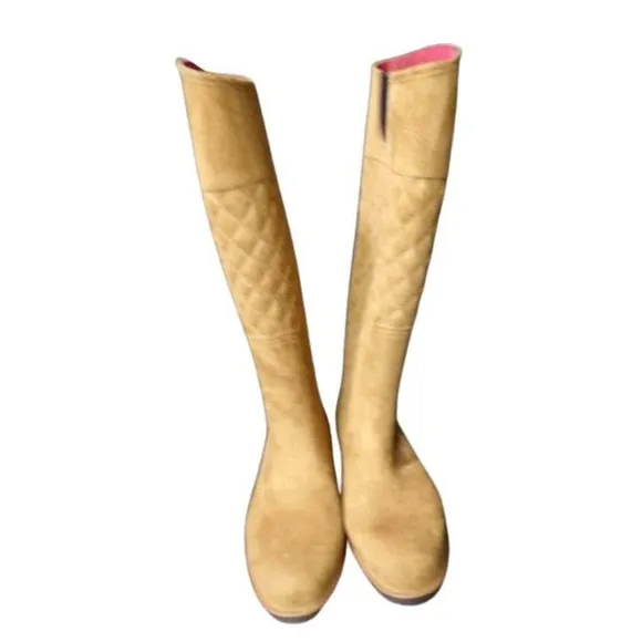 Tommy Hilfiger NWOT Quilted Suede High Boots Sz 7M