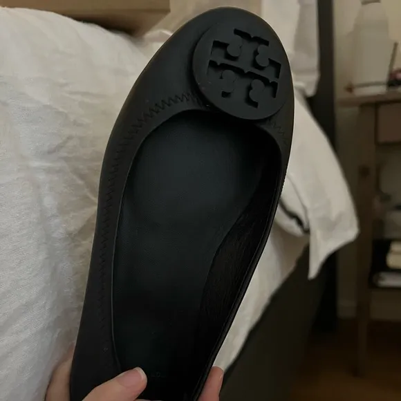 Tory Burch | Black Minnie Travel Flats