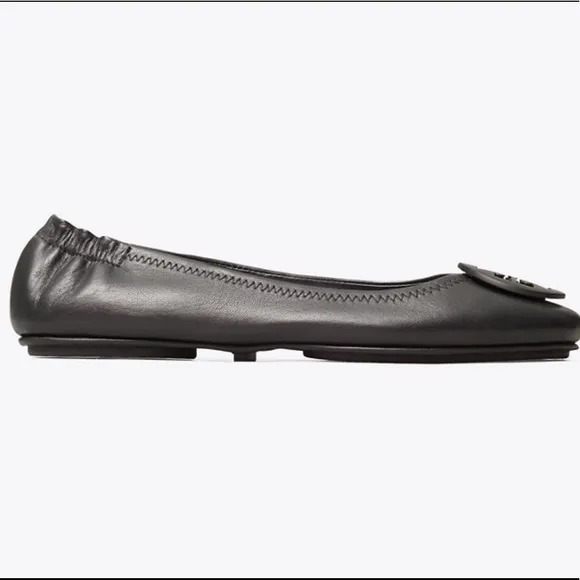 Tory Burch | Black Minnie Travel Flats