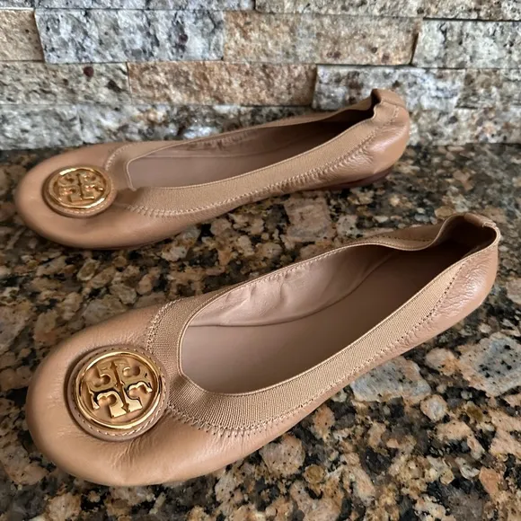 Tory Burch Claire Elastic Travel Ballet Flats