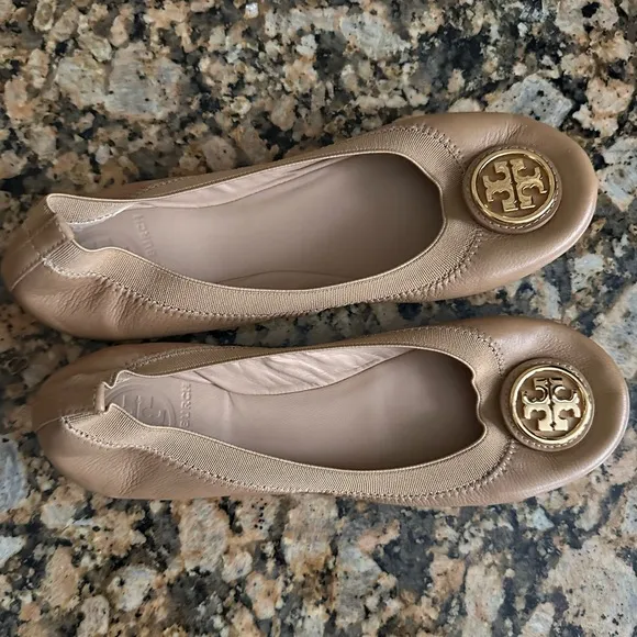 Tory Burch Claire Elastic Travel Ballet Flats