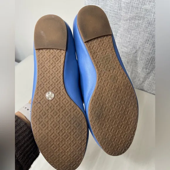 Tory Burch Lowell leather Ballet flats in Blue Sz 7.5 Worn once designer comfy