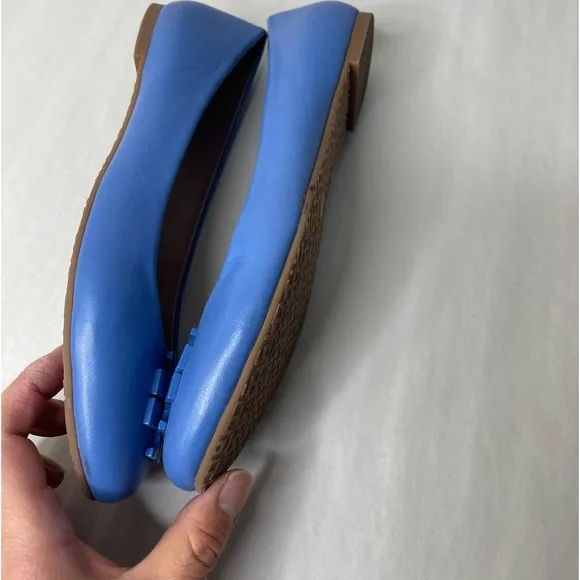 Tory Burch Lowell leather Ballet flats in Blue Sz 7.5 Worn once designer comfy