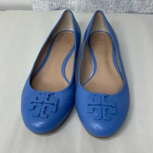 Tory Burch Lowell leather Ballet flats in Blue Sz 7.5 Worn once designer comfy