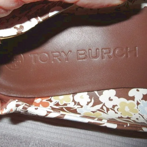 Tory Burch MINNIE Nappa Leather FLATS Size 9.5 SHOES Reverie Combo BALLET Travel