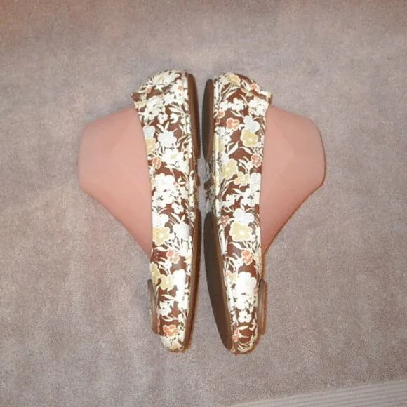 Tory Burch MINNIE Nappa Leather FLATS Size 9.5 SHOES Reverie Combo BALLET Travel