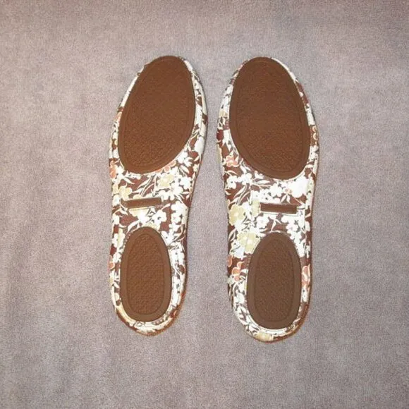 Tory Burch MINNIE Nappa Leather FLATS Size 9.5 SHOES Reverie Combo BALLET Travel