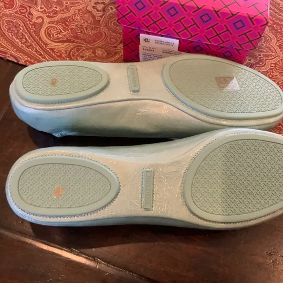 Tory Burch Minnie travel Ballet Flats in AUDREY BLUE,size13,BNIB,MSRP$228