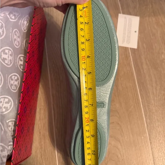 Tory Burch Minnie travel Ballet Flats in AUDREY BLUE,size13,BNIB,MSRP$228