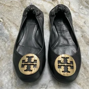 Tory Burch Minnie Travel Ballet Flats Leather