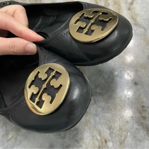 Tory Burch Minnie Travel Ballet Flats Leather