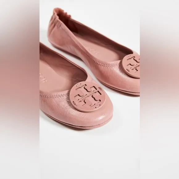 Tory Burch Minnie Travel Ballet Flats with Leather Logo